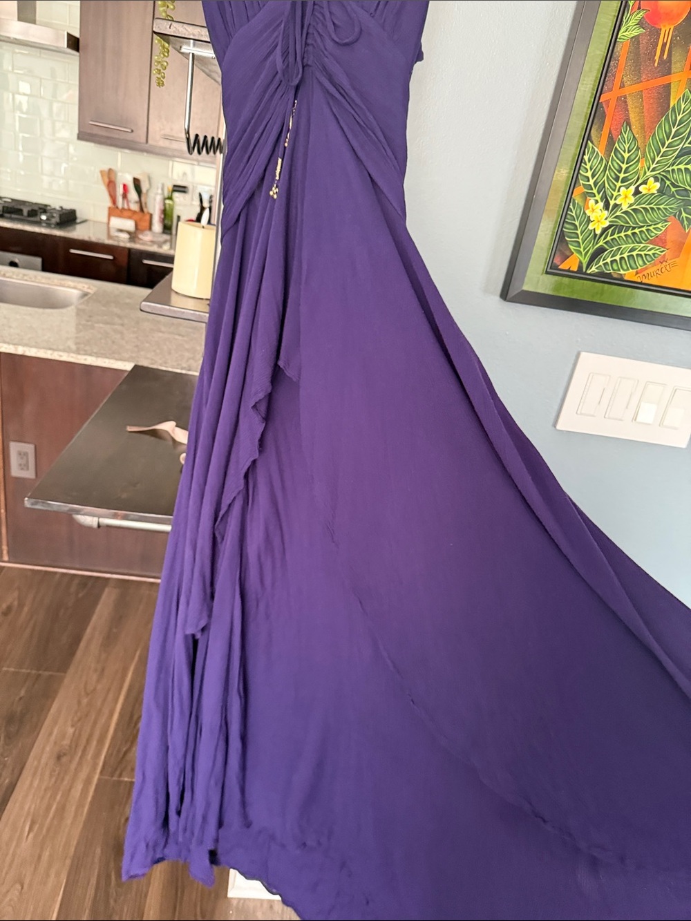 Free People Deep Purple Flowing Maxi Dress - Picture 3 of 6